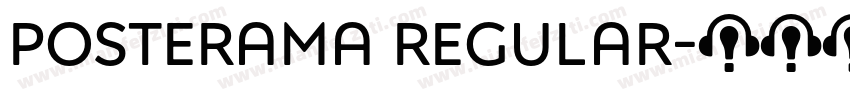 Posterama Regular字体转换